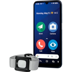Doro 8210 4/64GB smartphone med Alarm Trigger (blå)