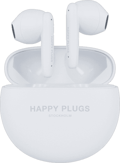 Happy Plugs Joy Lite true wireless in-ear hörlurar (vit)