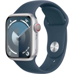 Apple Watch S9 41mm GPS+CEL (Silver Alu/Storm Blue sportband) S/M