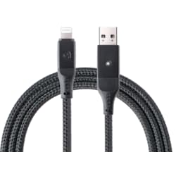 apias Smart USB till Lightning laddningskabel 2 m (svart)