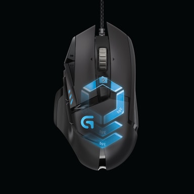 Logitech G502 Proteus Spectrum Gamingmus (svart)