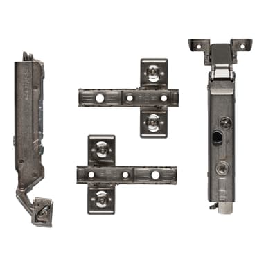 Epoq Tiomos Tunn ram gångjärn 110 2-pack (mörk aluminium)