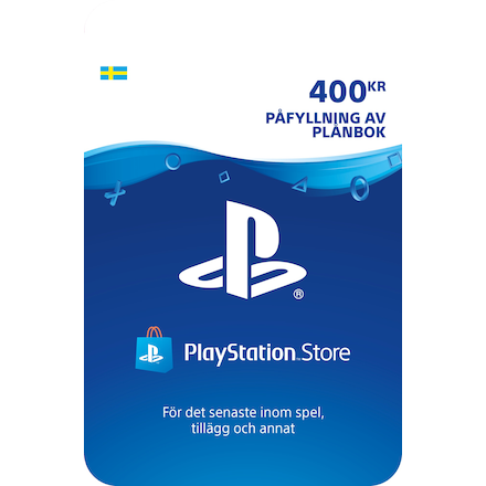 Playstation Live Network Card (PSN) - PS4, PS3, PSP, PS Vita - 400 SEK