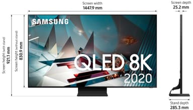 Samsung 65" Q800T 8K UHD QLED Smart-TV QE65Q800TAT (2020)