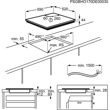 Electrolux Serie 700 Induktionshäll HOB690FMF (60cm)