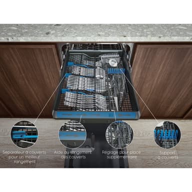 Electrolux 700 MaxiFlex diskmaskin EEM43200L helt integrerad