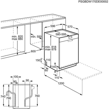 Electrolux diskmaskin CSF5500LOW