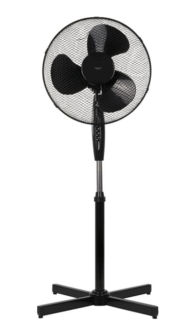 NORDIC HOME CULTURE Golvfläkt, 410 mm, tre hastigheter - Svart