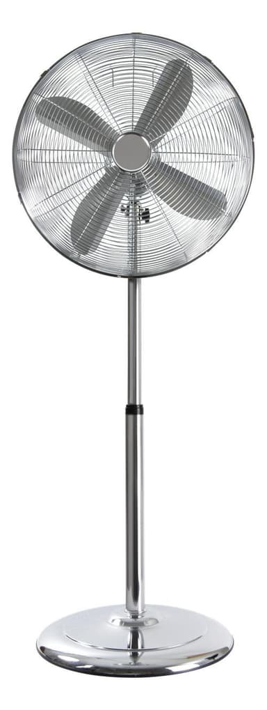 Nordic Home Culture, Golvfläkt i metall, 60W, 450mm, 3-lägen, krom
