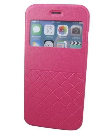 Smart flip-case för iPhone 6 Plus, Square (Cerise)