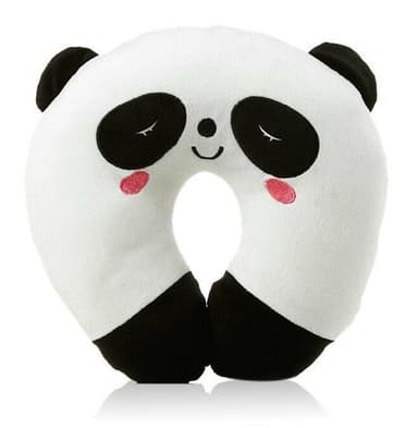 Rund Nackkudde för barn - Panda