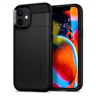 Spigen iPhone 12/iPhone 12 Pro Skal Slim Armor CS Svart