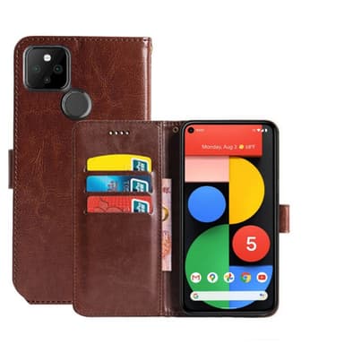 Mobilplånbok 3-kort Google Pixel 5  - Brun
