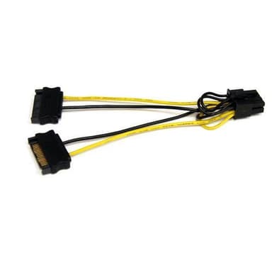 StarTech.com SATPCIEX8ADP, SATA 15-pin, PCI-E (8-pin), Hankoppling, Ha