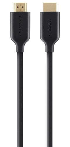 Gold-Plated High-Speed HDMI Cable w/Ethernet, Black (1m)