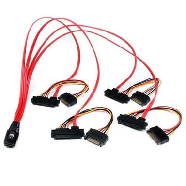StarTech.com SAS808782P50, 0,5 m, 1 x SFF-8087, 4 x SATA, 4 x SFF-8482