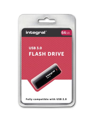Integral Hi speed 64GB USB 3.0 Black.