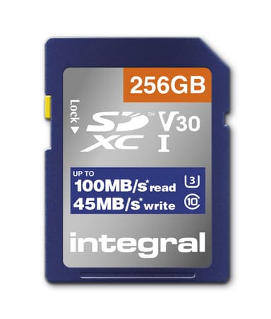 Integral 256GB V30 4K SD card