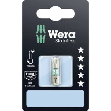 Wera 3867/1 TS SB SiS Torx-Bit T 30 Rostfritt stål D