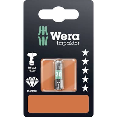 Wera 867/1 IMP DC SB SiS Torx-Bit T 30 Verktygsstål