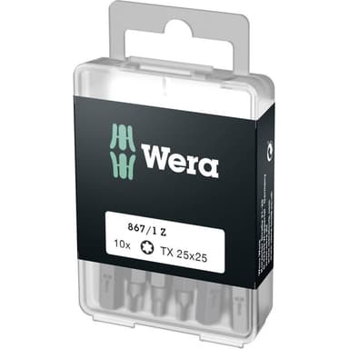 Wera 867/1 Z DIY SiS Torx-Bit T 25 Verktygsstål