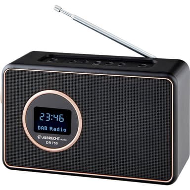 Albrecht DR 750 Bordsradio DAB+, DAB, FM Svart