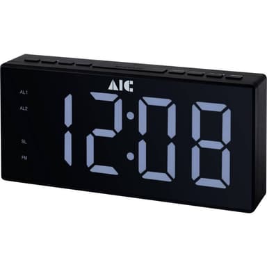 AIC 48XXL Klockradio FM Väckningsfunktion Svart