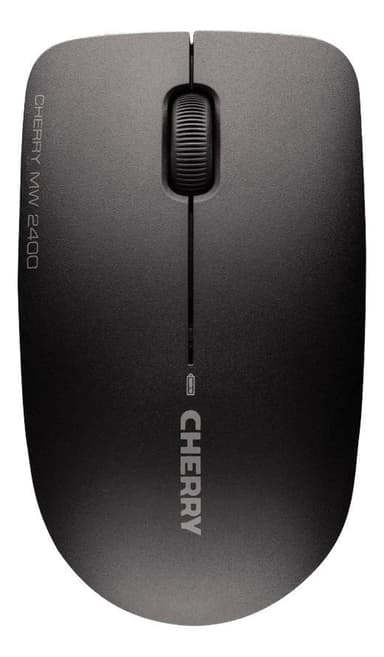 Cherry MW 2400, trådlös 3-knappars mus med scroll, batteriindikator