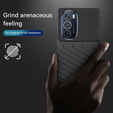 SKALO Motorola Edge 30 Pro Armor Thunder Skal - Svart