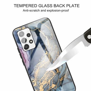 SKALO Samsung A53 5G Marmor Härdat Glas TPU-skal - Motiv 2