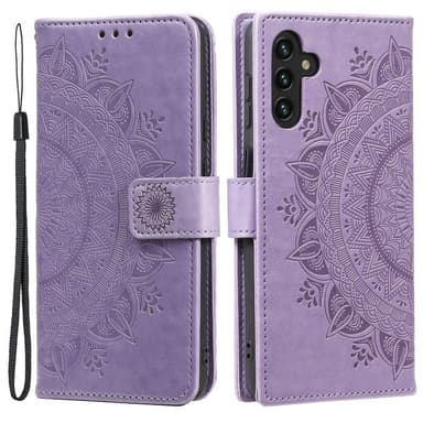 SKALO Samsung A13 5G Mandala Plånboksfodral - Lila