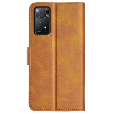 SKALO Xiaomi Redmi Note 11 Pro Premium Plånboksfodral - Ljusbrun