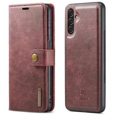 DG MING Samsung A13 5G 2-i-1 Magnet Plånboksfodral - Röd