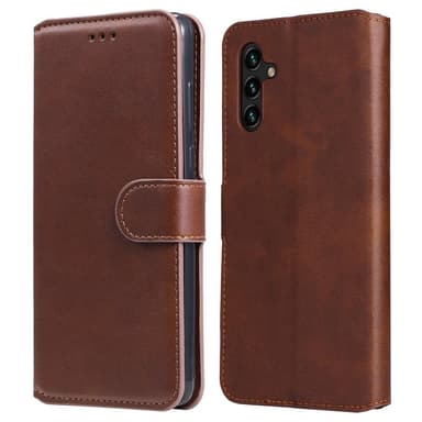 SKALO Samsung A13 5G Klassiskt Plånboksfodral - Brun