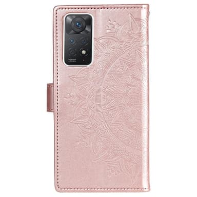 SKALO Xiaomi Redmi Note 11 Pro Mandala Plånboksfodral - Roséguld