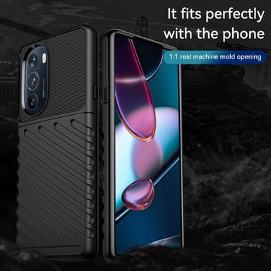 SKALO Motorola Edge 30 Pro Armor Thunder Skal - Svart