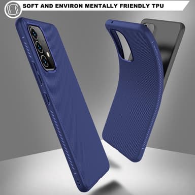 SKALO Samsung A53 5G Twill TPU skal - Blå