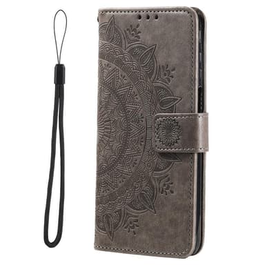SKALO Xiaomi Redmi Note 11 Pro Mandala Plånboksfodral - Grå