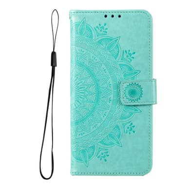 SKALO Samsung A13 5G Mandala Plånboksfodral - Turkos