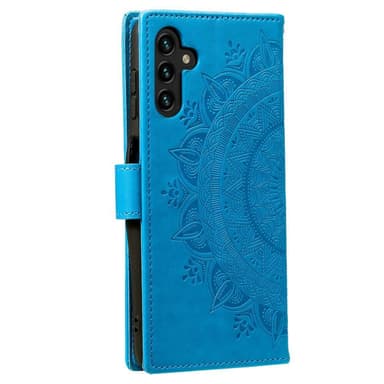 SKALO Samsung A13 5G Mandala Plånboksfodral - Blå