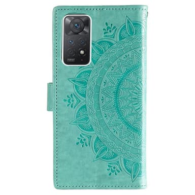 SKALO Xiaomi Redmi Note 11 Pro Mandala Plånboksfodral - Turkos
