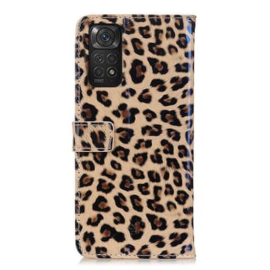 SKALO Xiaomi Redmi Note 11 Leopard mönstrad Plånboksfodral i PU Läder