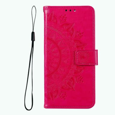 SKALO Samsung A13 5G Mandala Plånboksfodral - Cerise