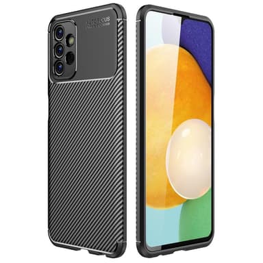 SKALO Samsung A13 4G Carbon Fiber TPU-skal - Svart
