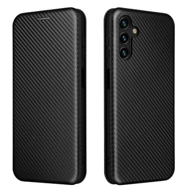 SKALO Samsung A13 5G Carbon Fiber Plånboksfodral - Svart