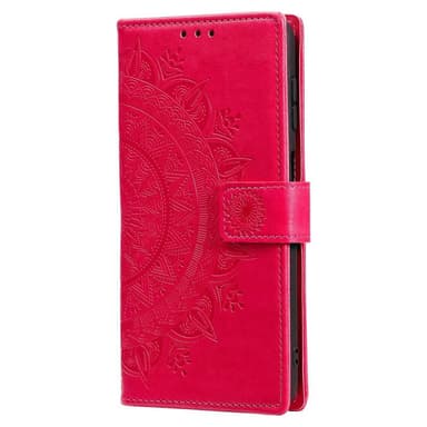 SKALO Samsung A13 5G Mandala Plånboksfodral - Cerise