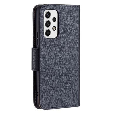 SKALO Samsung A53 5G Premium Litchi Plånbok - Svart