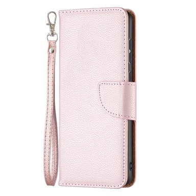SKALO Samsung A33 5G Premium Litchi Plånbok - Roséguld