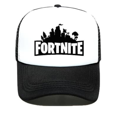 Keps med Fortnite Tryck, Svartvit