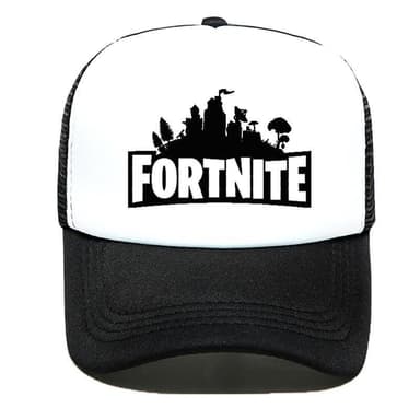 Keps med Fortnite Tryck, Svartvit